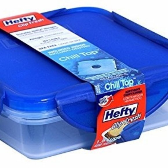 Hefty clip fresh food sandwiches 1.8 cup container chill top pack of 6 - Picture 4 of 4